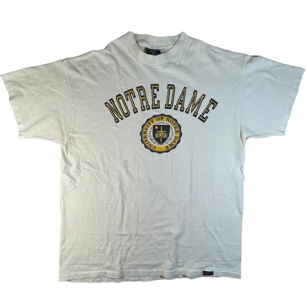 Vintage 90s University of Notre Dame Jansport single stitch t-shirt XL shirt